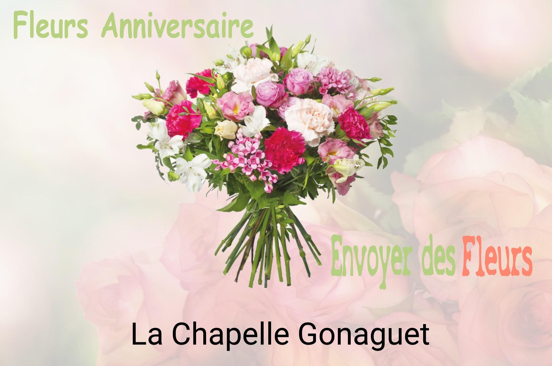Bouquet de fleurs d’anniversaire livré à La Chapelle-Gonaguet